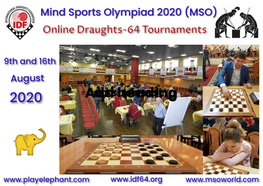 Mind Sport Olympiad. International online Draughts 64 Tournament.