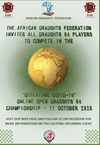 The First online African Draughts-64 Championship was held 27 June 2020 -  IDF