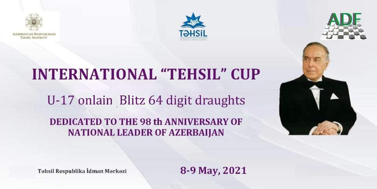 International Online Draughts-64 Tournament “TESHIL CUP” dedicated